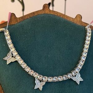 Silver Sparkle Butterfly Necklace AAA CZs. Amazing butterfly pendants!